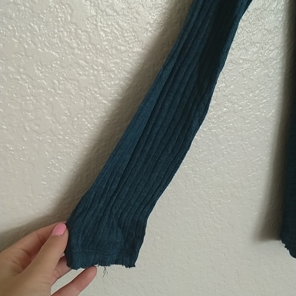 Free people lover rib thermal long sleeve top boho oversized ob519393 sz Xs - Picture 5 of 7